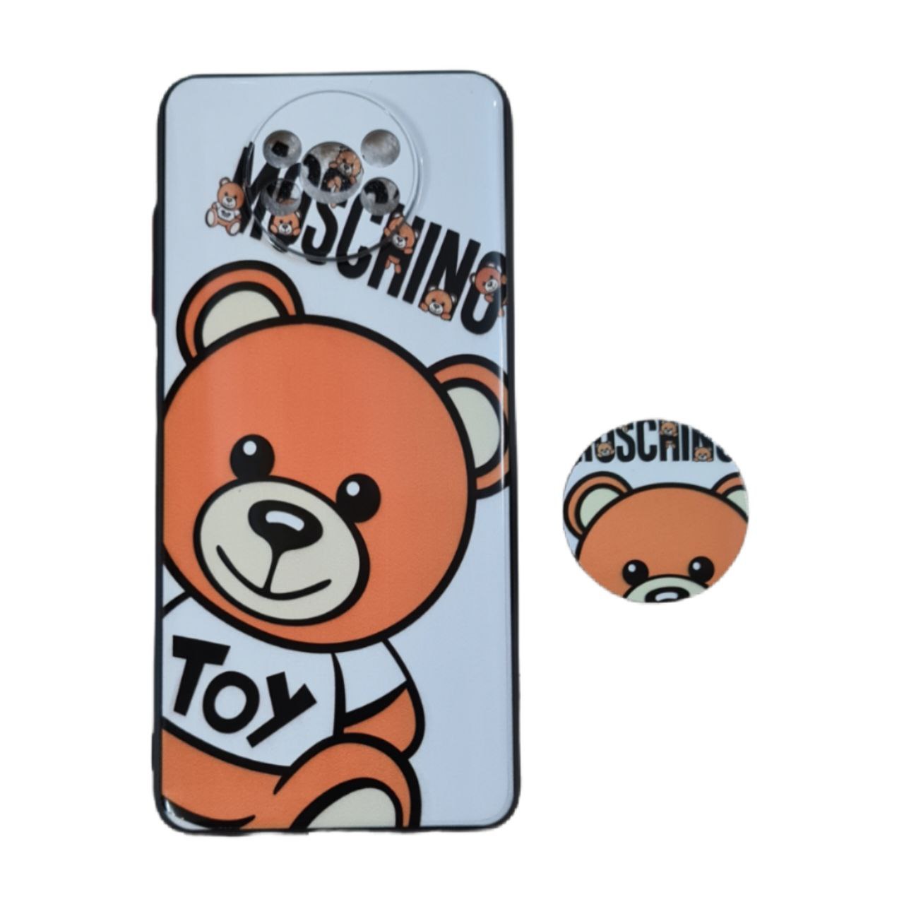 کاور طرح خرس کد 366 مناسب برای گوشی موبایل شیائومی Poco X3 به همراه پاپ سوکت