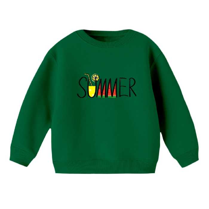 سویشرت بچگانه مدل نوشته یلدایی کد 4 رنگ سبز