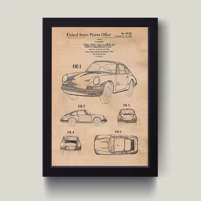 تابلو مدل پورشه Porsche کد S3034-b