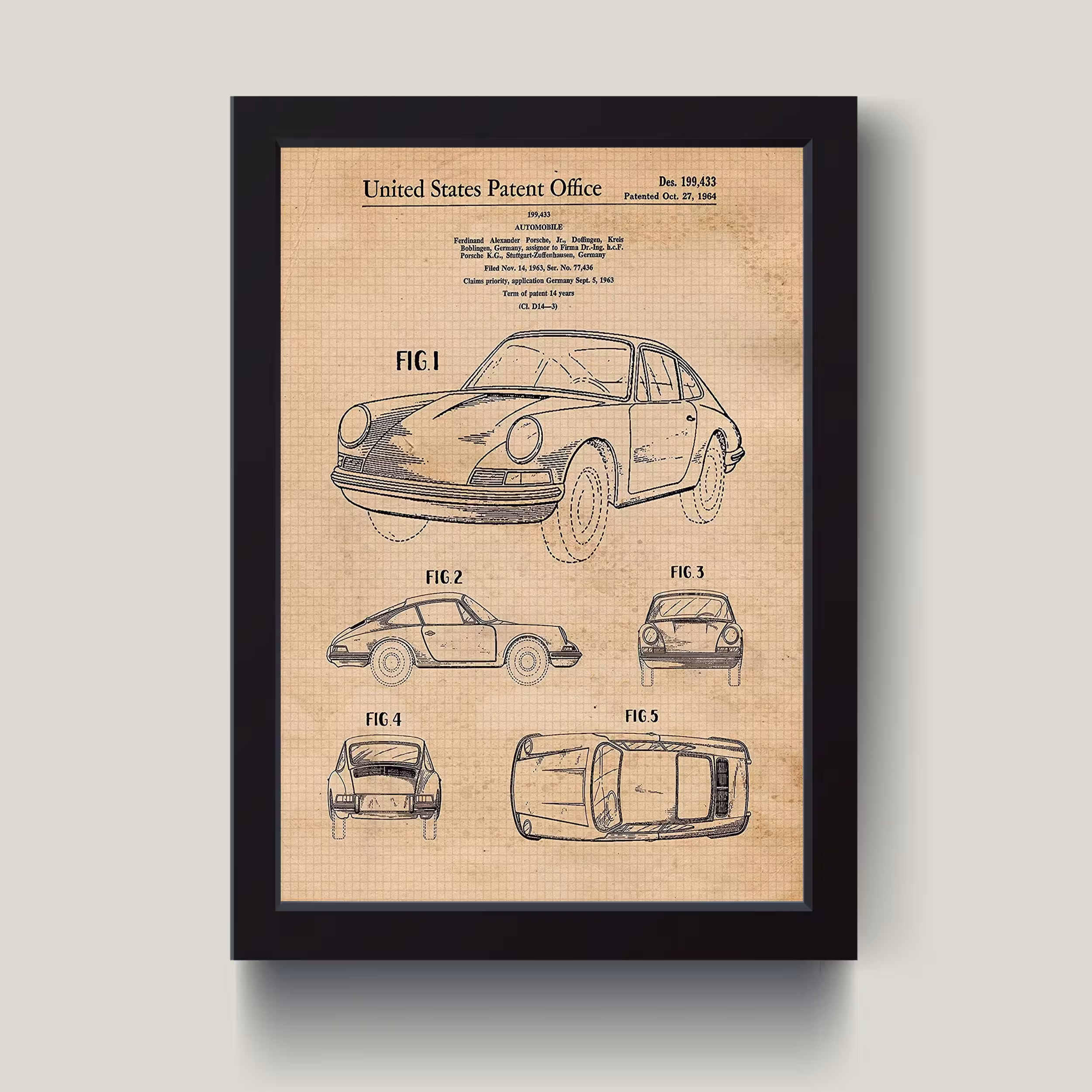 تابلو مدل پورشه Porsche کد S3034-b