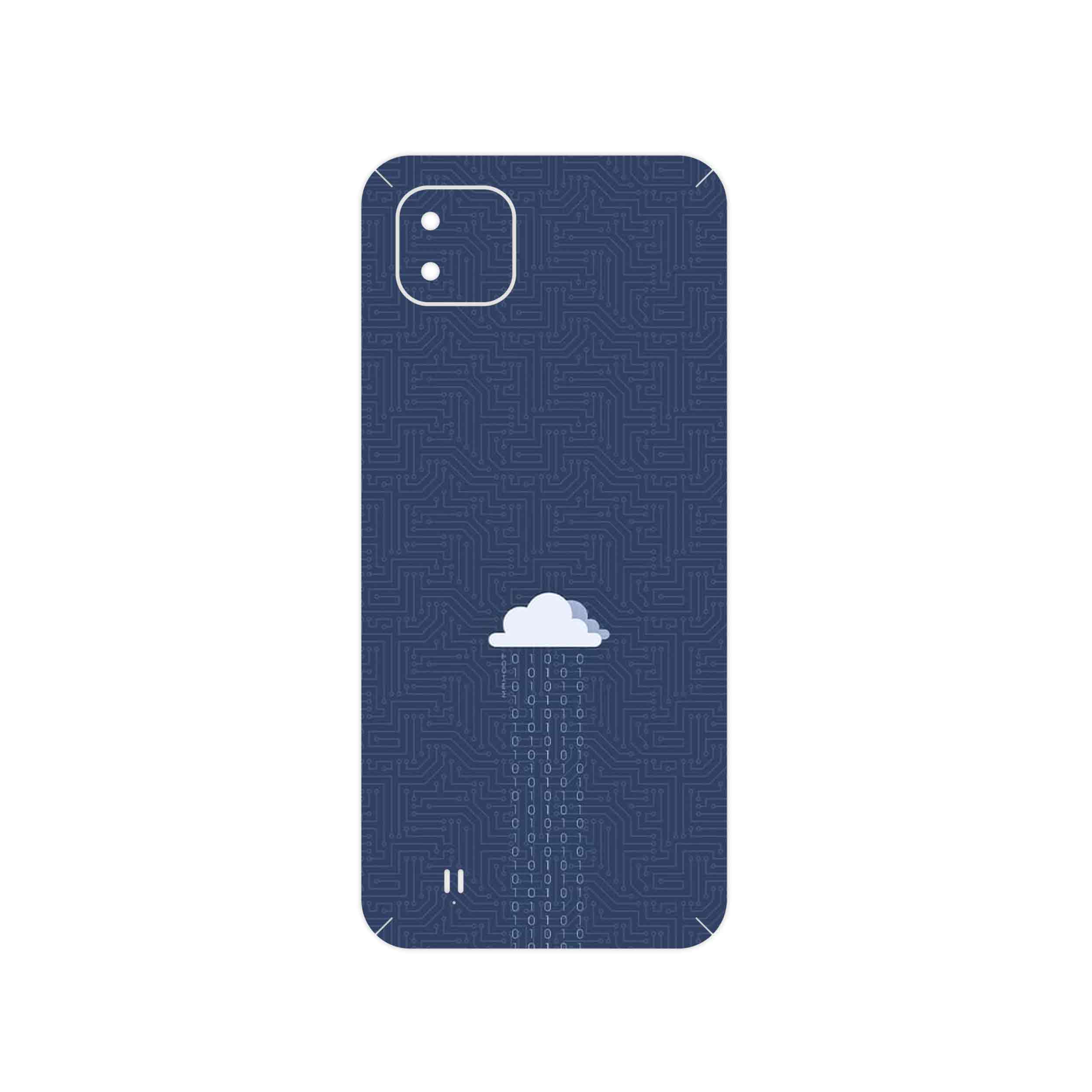 برچسب پوششی ماهوت مدل Minimal Data Cloud مناسب برای گوشی موبایل ریلمی C11 2021