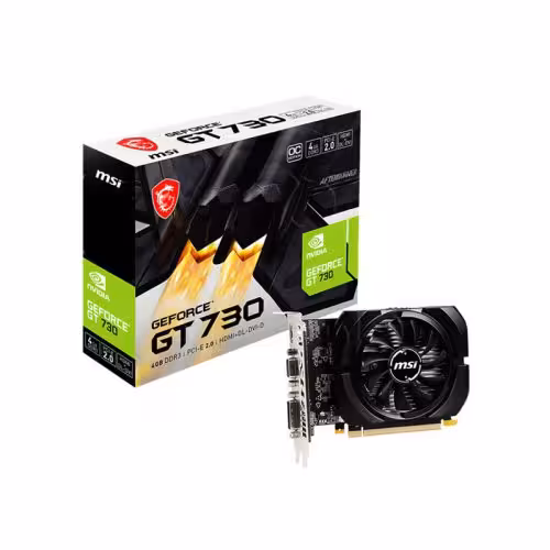 کارت گرافیک MSI GT730 4G DDR3 (آکبند)