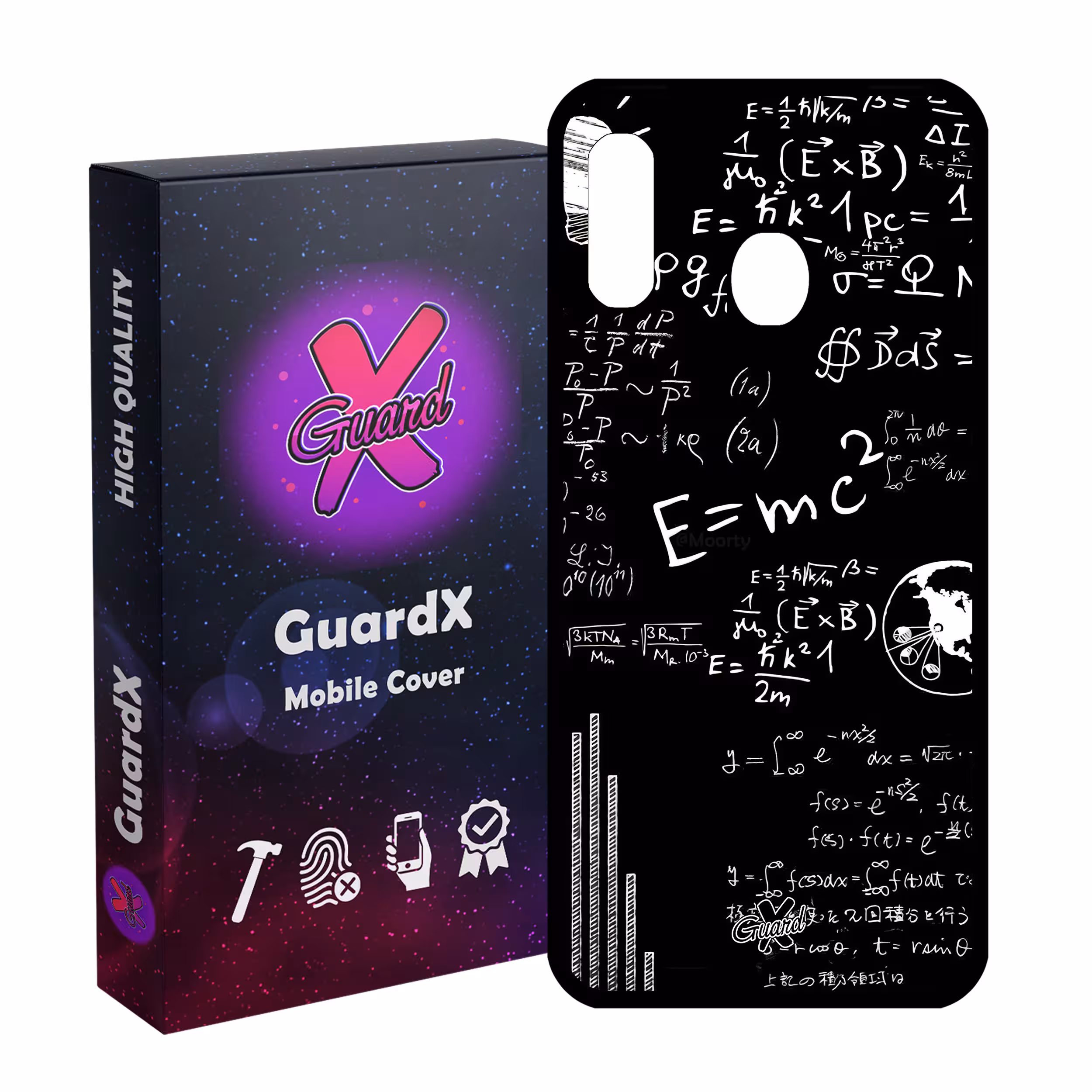 کاور گارد ایکس طرح فیزیک مدل Glass10516 مناسب برای گوشی موبایل سامسونگ Galaxy A30/A20/M10S