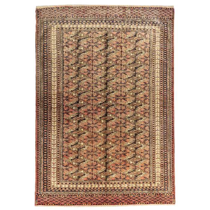 فرش دستبافت  سه و نیم متری مدل ترکمن کد 40.1870