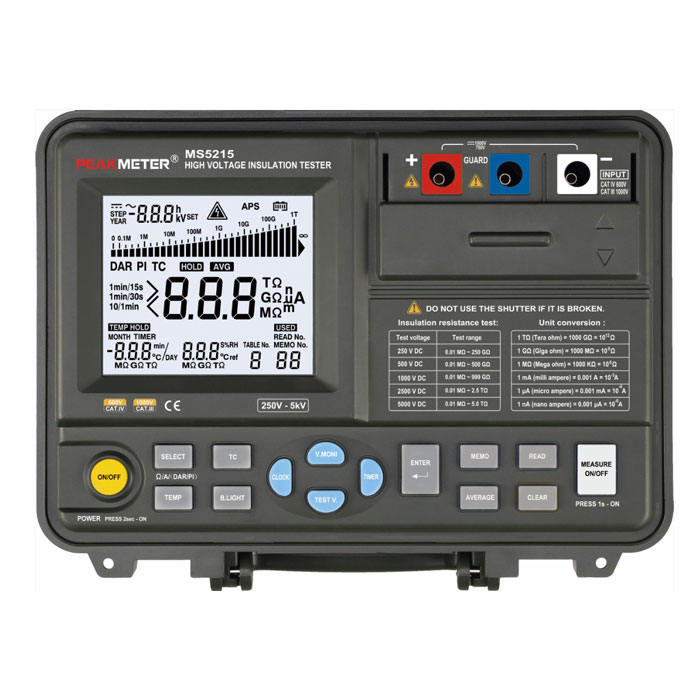 میگر دیجیتال 5000V مستک مدل Mastech MS5215