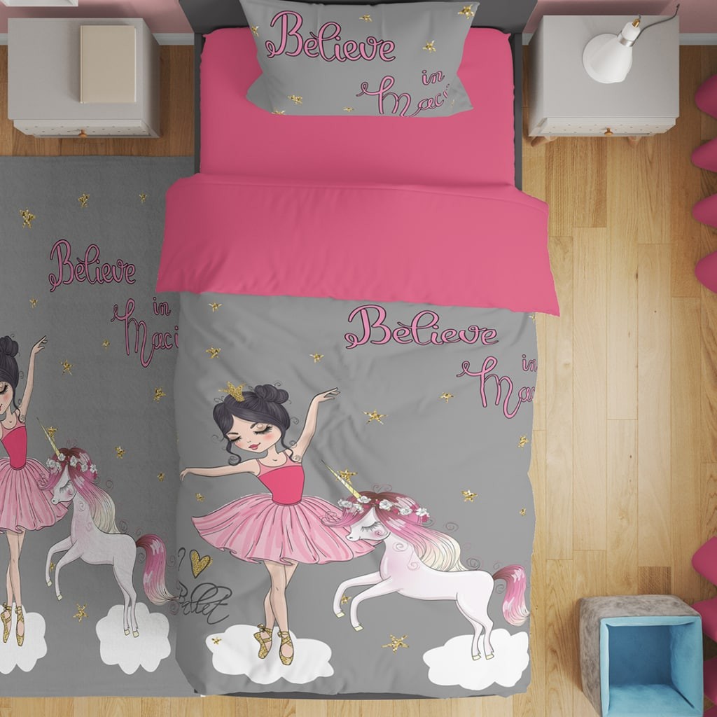 سرویس روتختی یک نفره 4تیکه طرحهای اسب تک شاخ ارسال رایگان