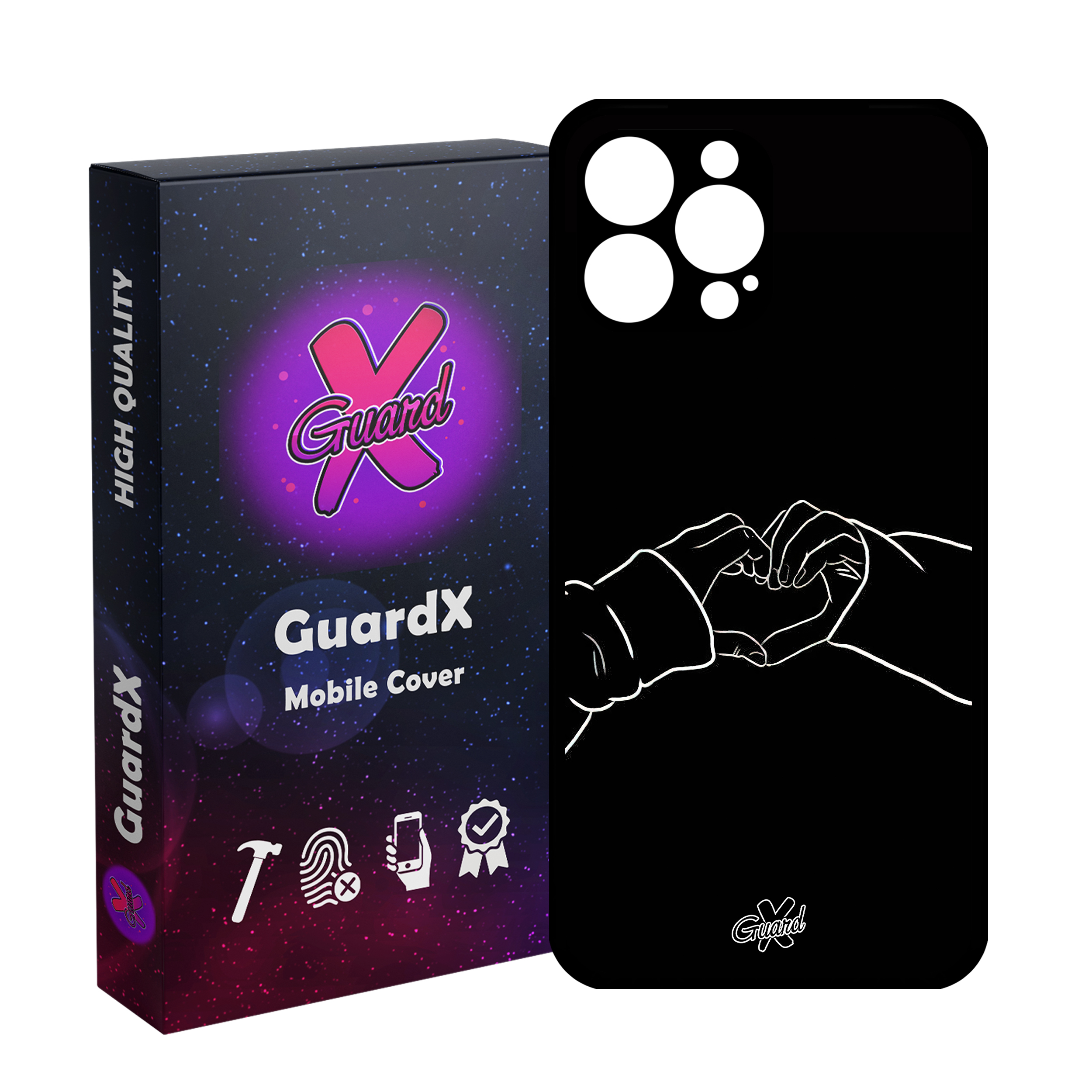 کاور گارد ایکس طرح Love مدل Glass10517 مناسب برای گوشی موبایل اپل iPhone 12 Pro Max