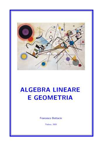 خرید و دانلود نسخه کامل کتاب Algebra Lineare e Geometria