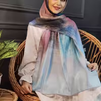 شال زنانه نخی وی آی پی  گلدار  چهار فصل 4