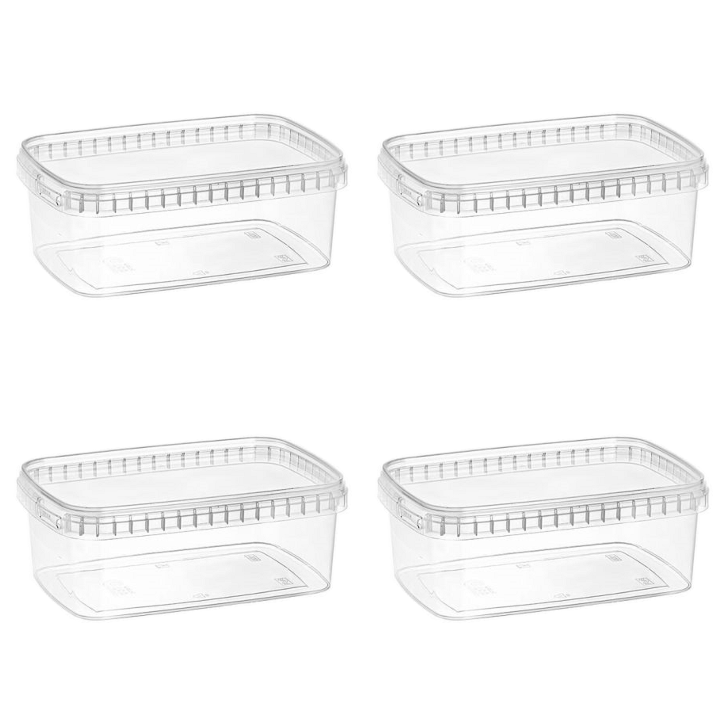 ظرف نگهدارنده طب پلاستیک مدل 1200C بسته 4 عددی