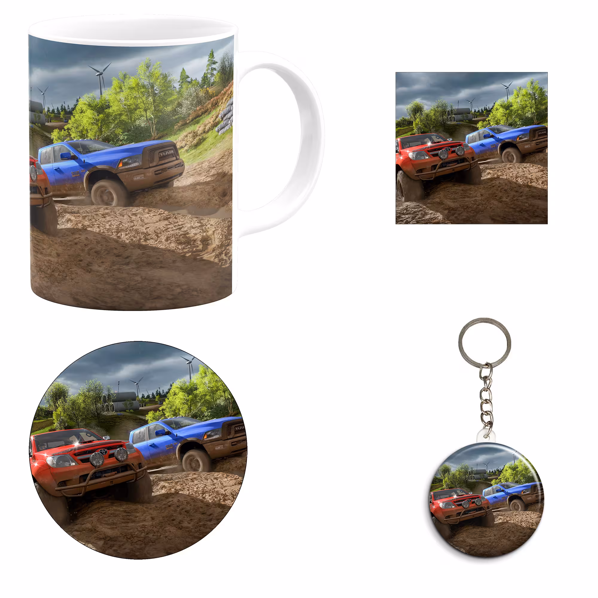 ست هدیه ماگ مدل فورتزا هورایزن طرح Forza Horizon کد M4
