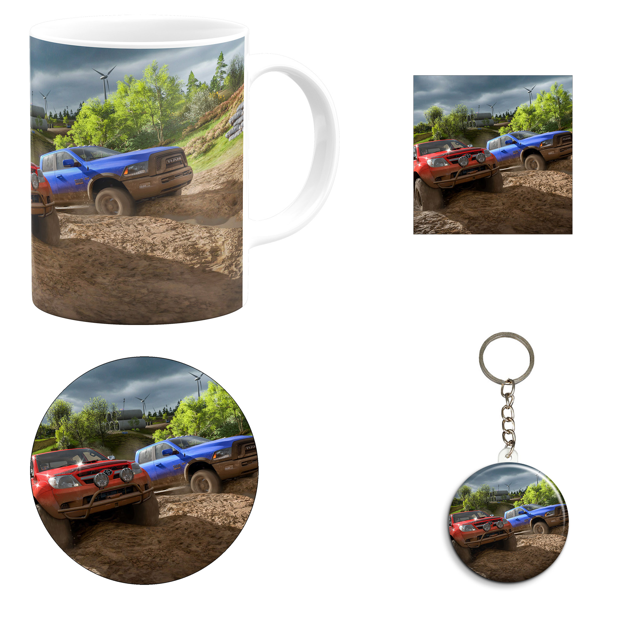 ست هدیه ماگ مدل فورتزا هورایزن طرح Forza Horizon کد M4