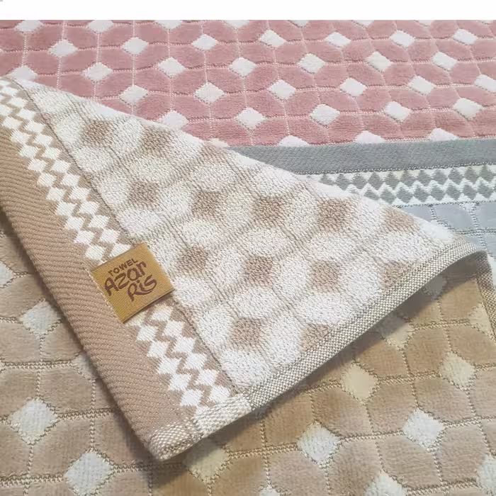 حوله دستی آذرریس تبریز مدل دکورا سایز 40 × 80 سانتی متر