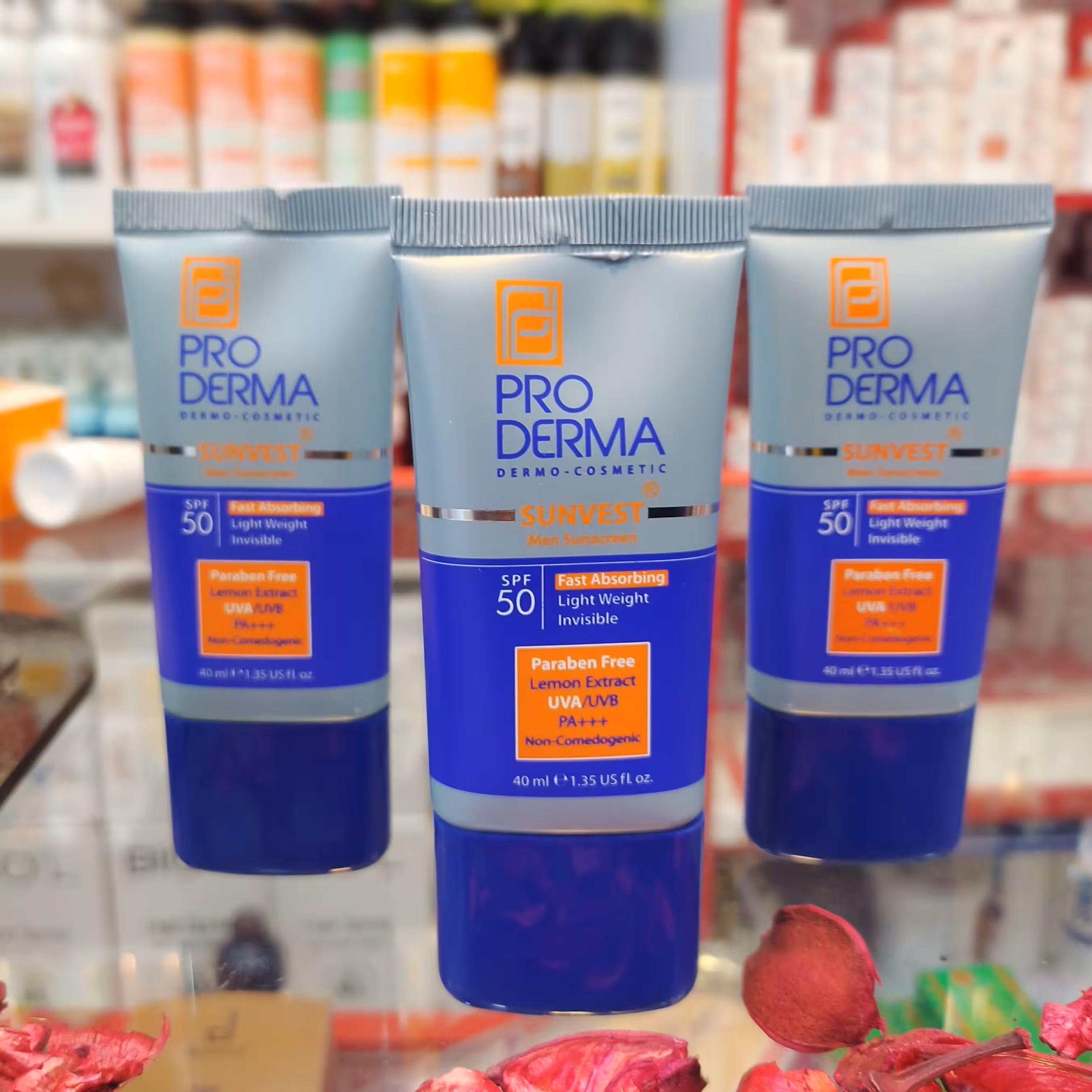 ضد آفتاب فاقد چربی آقایان SPF50 پرودرما 40 میلی لیتر

