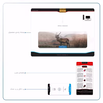 برچسب پوششی ماهوت مدل Horned Deer مناسب برای تبلت هوآوی Mediapad M6 10.8 2019