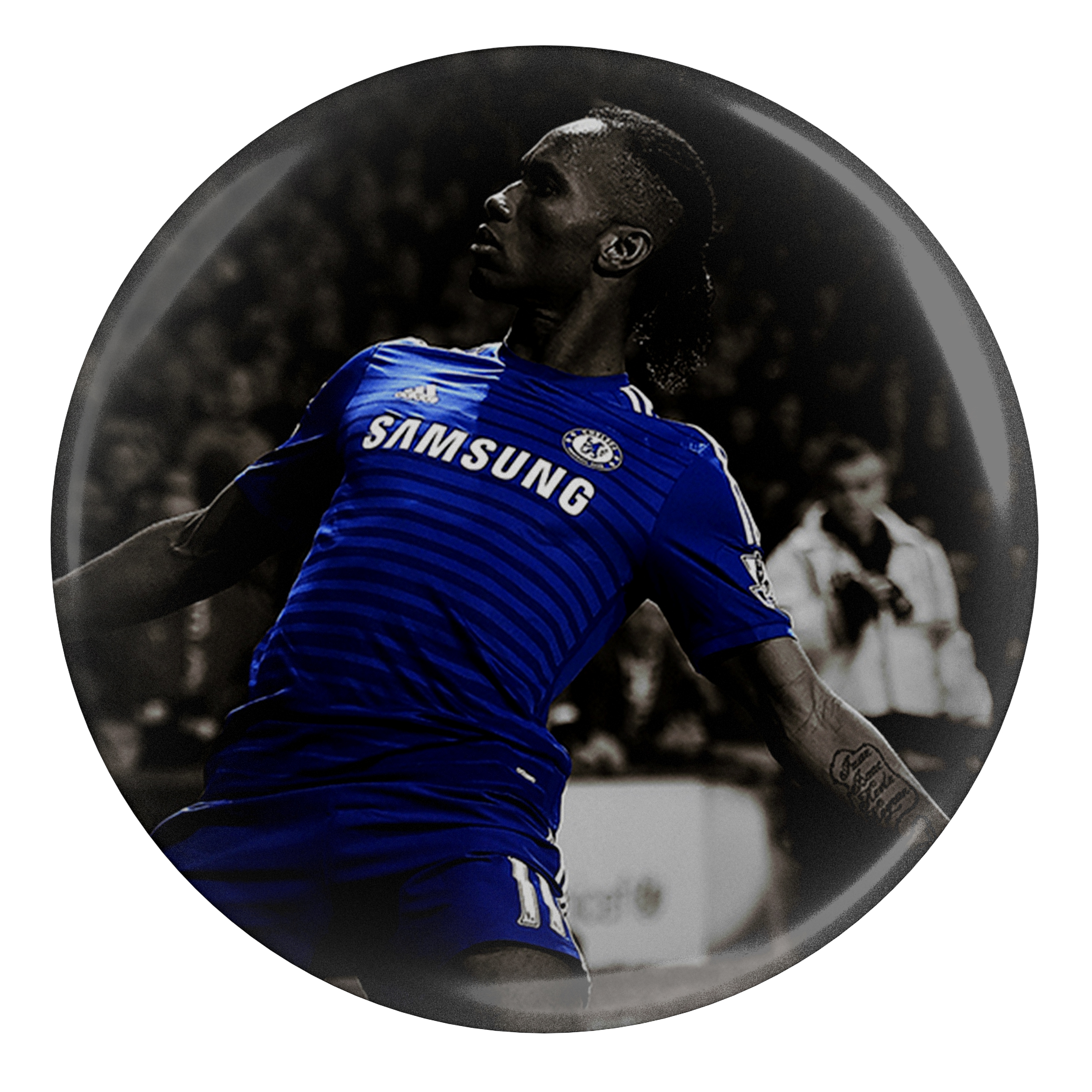 پیکسل طرح فوتبال ساح عاج چلسی دیدیه دروگبا مدل S4714