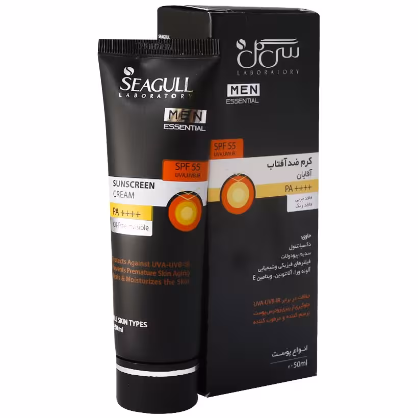 ضدآفتاب مردانه سی گل بدون رنگ spf55 