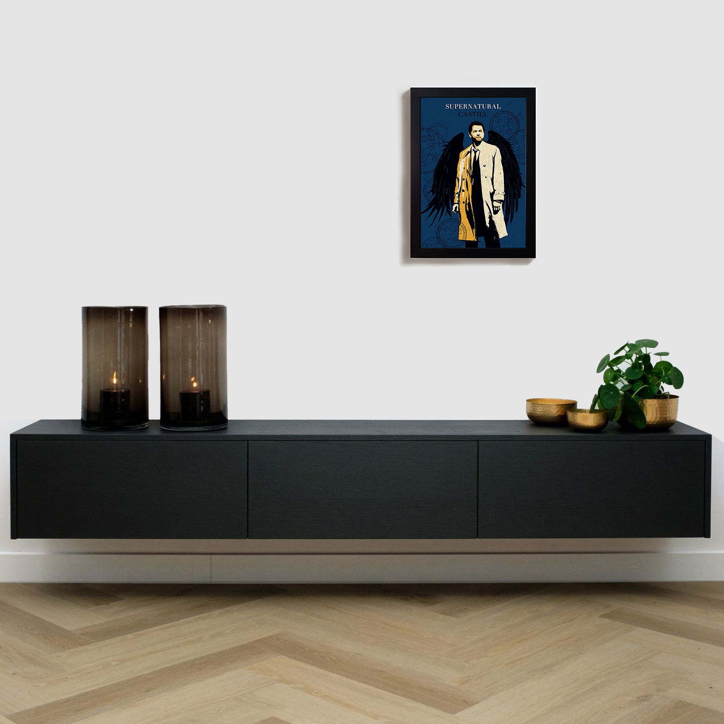 تابلو مدل سریال سوپرنچرال کستیل supernatural castiel B397