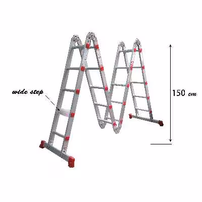 نردبان 20 پله آلوپات مدل لولادار هارمونی 6m