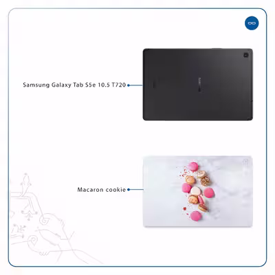 برچسب پوششی ماهوت مدل Macaron cookie مناسب برای تبلت سامسونگ Galaxy Tab S5e 10.5 2019 T720