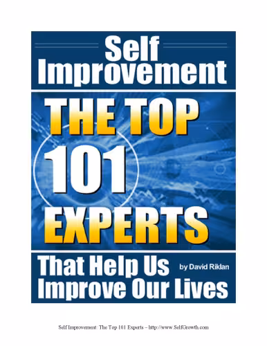 خرید و دانلود نسخه کامل کتاب Self Improvement: The Top 101 Experts Who Help Us Improve Our Lives