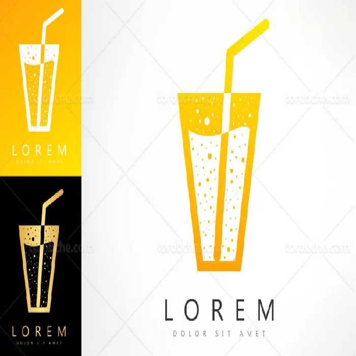 وکتور آب میوه | گرافیک با طعم تربچه