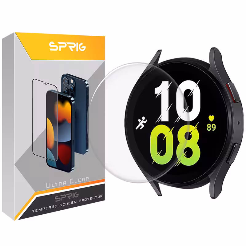 محافظ صفحه نمایش شیشه ای اسپریگ مدل SH-SP مناسب برای ساعت هوشمند سامسونگ Galaxy watch 5 40mm / watch 4 40mm | کالا برتری