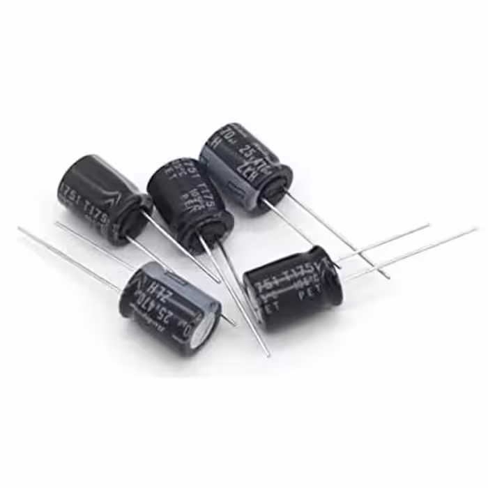 خازن الکترولیت 470 میکروفاراد کد 125 بسته 5 عددی