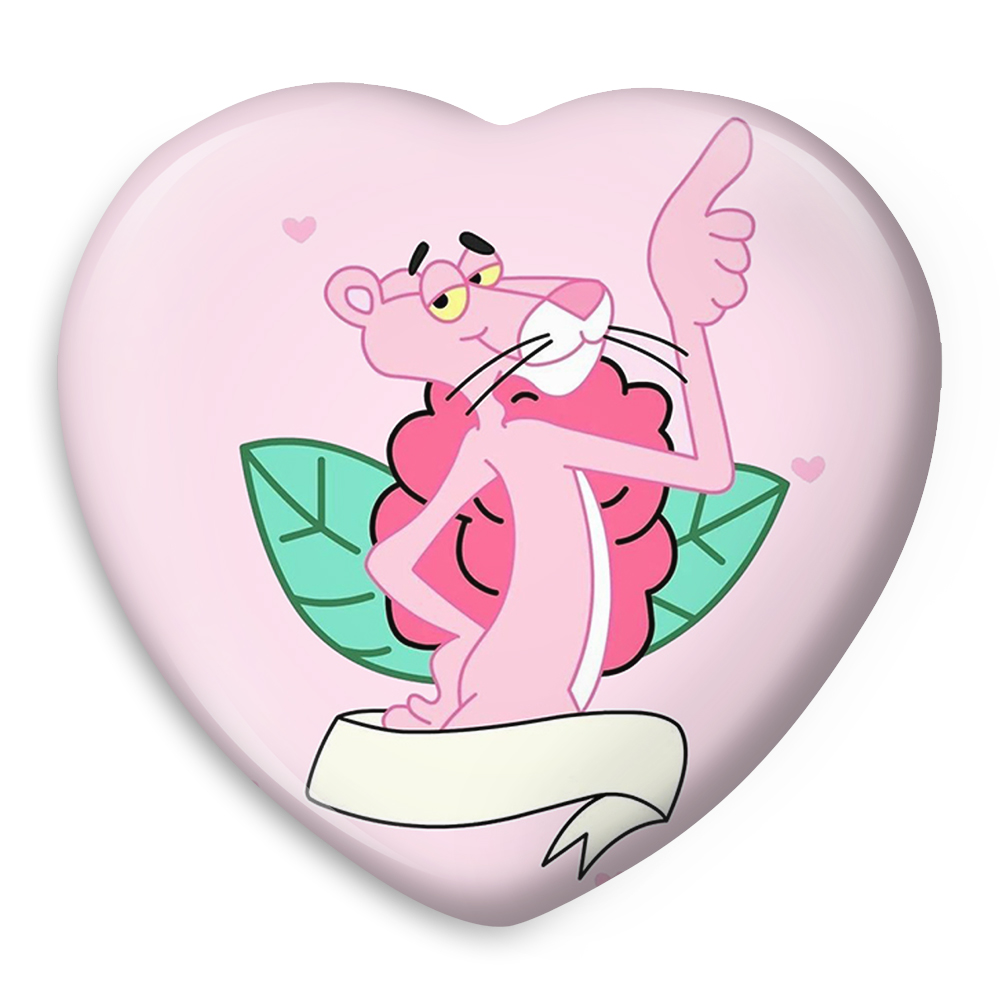 پیکسل خندالو مدل قلبی طرح پلنگ صورتی کد 1404