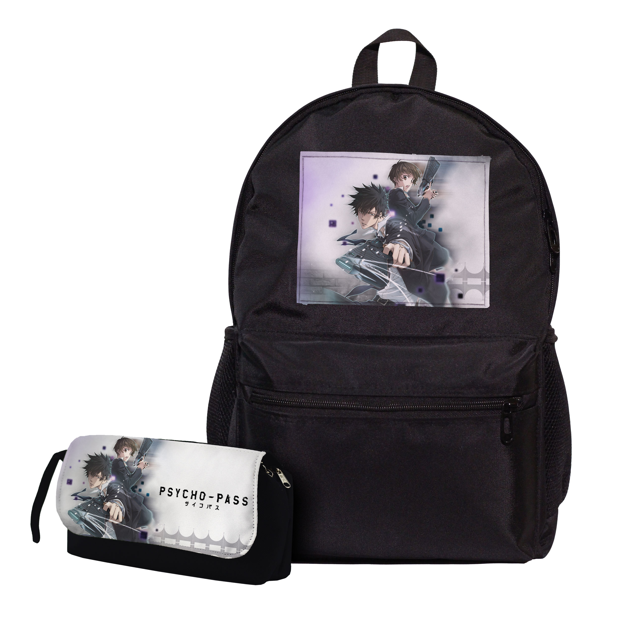 کوله پشتی طرح انیمه Psycho pass کد روان نما به همراه جامدادی