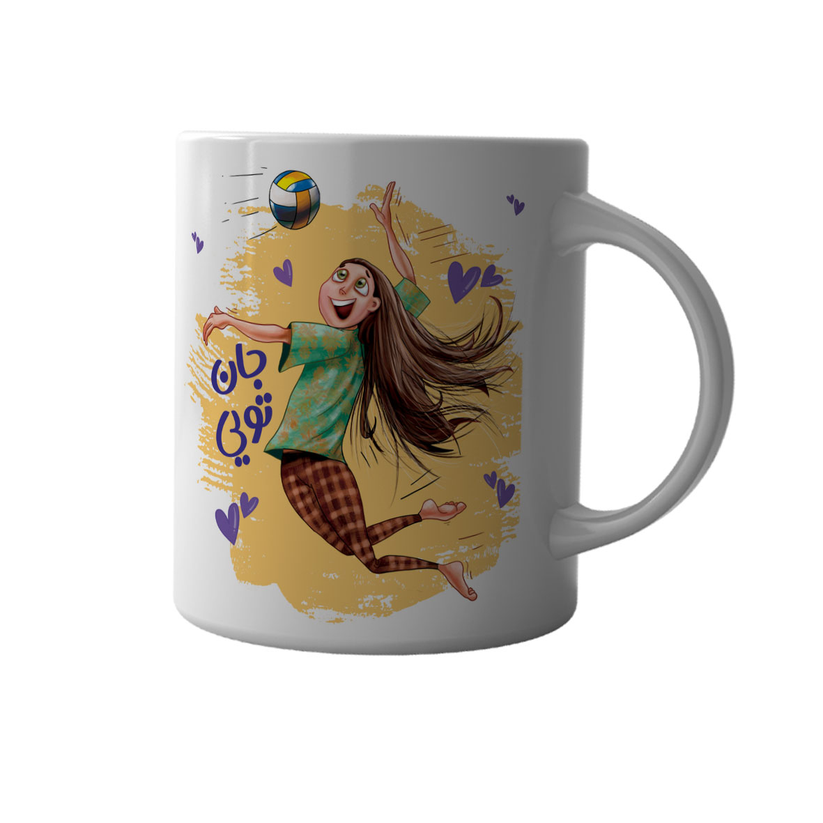 ماگ طرح عاشقانه جان وعشق کد M012