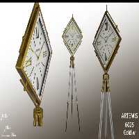 ساعت ایستاده آرتمیس کد 6025 Gold White طلایی سفید