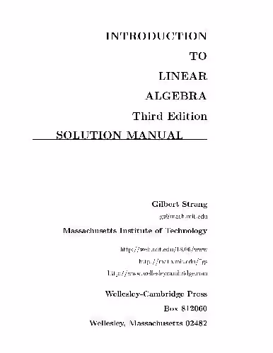 خرید و دانلود نسخه کامل کتاب Introduction to Linear Algebra