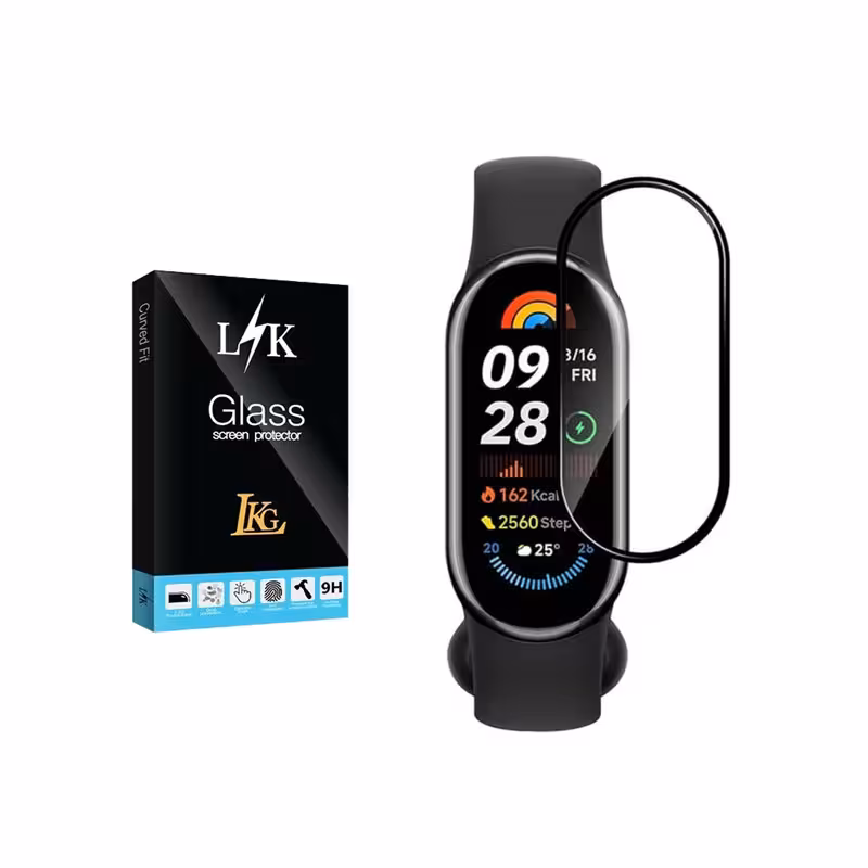 محافظ صفحه نمایش ال کا جی مدل PMMA مناسب برای ساعت هوشمند شیائومی Mi Band 4 | کالا برتری