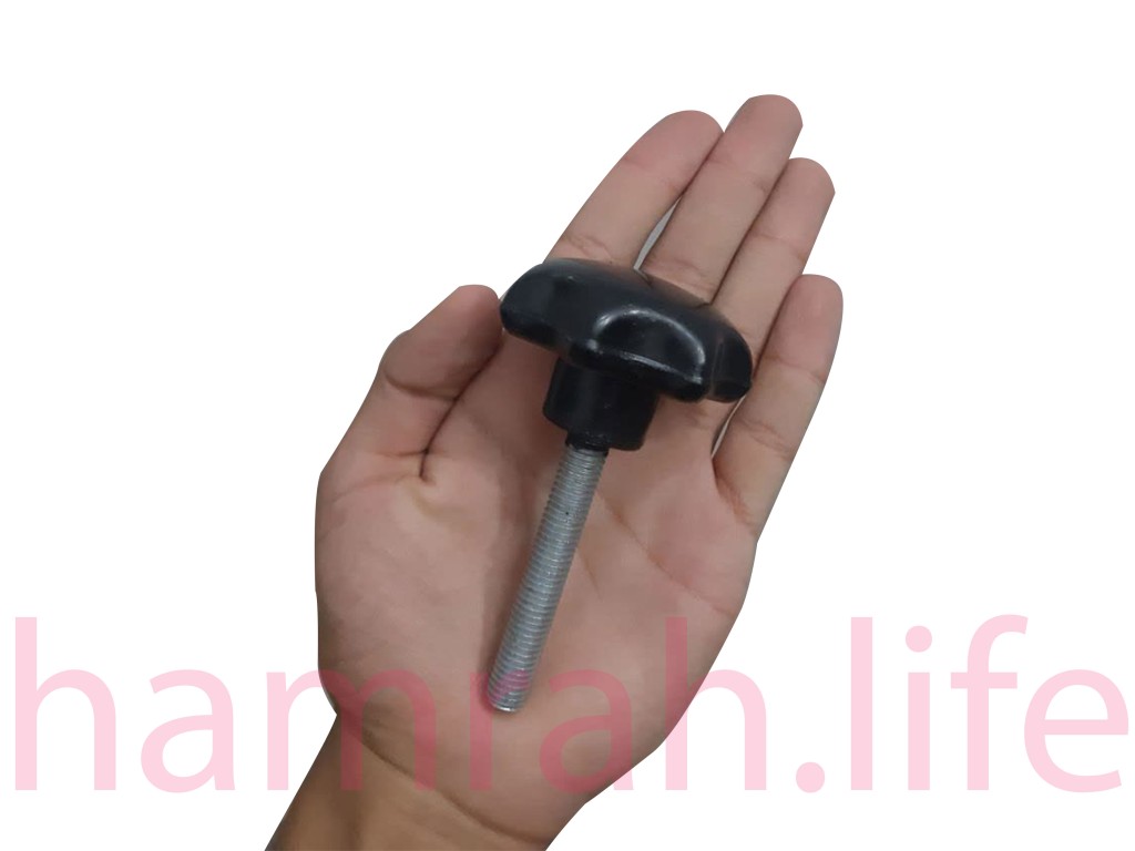 پیچ خروسکی فلکه ای 10 هفت پر ارتفاع رزوه 65 mm