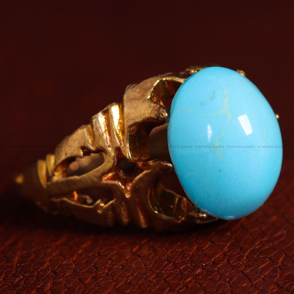 نگین فیروزه شجری کد 11415 - جواهری مشاهیر