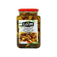 زیتون سبز کبابی بدون هسته 900 گرم لوراس - loras