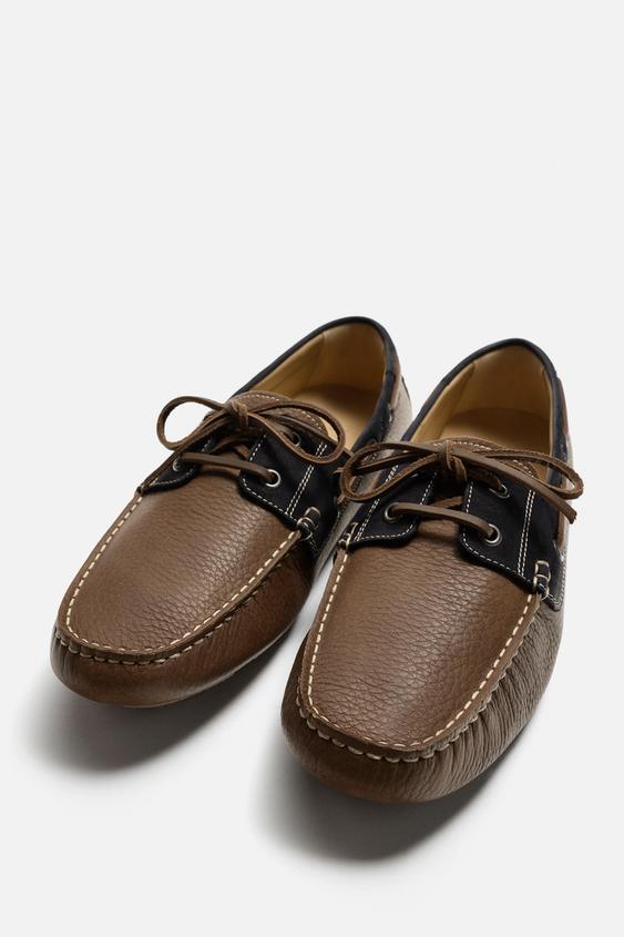 کفش لوفر مردانه زارا CASUAL LEATHER LOAFERS | تهران زارا TehranZara