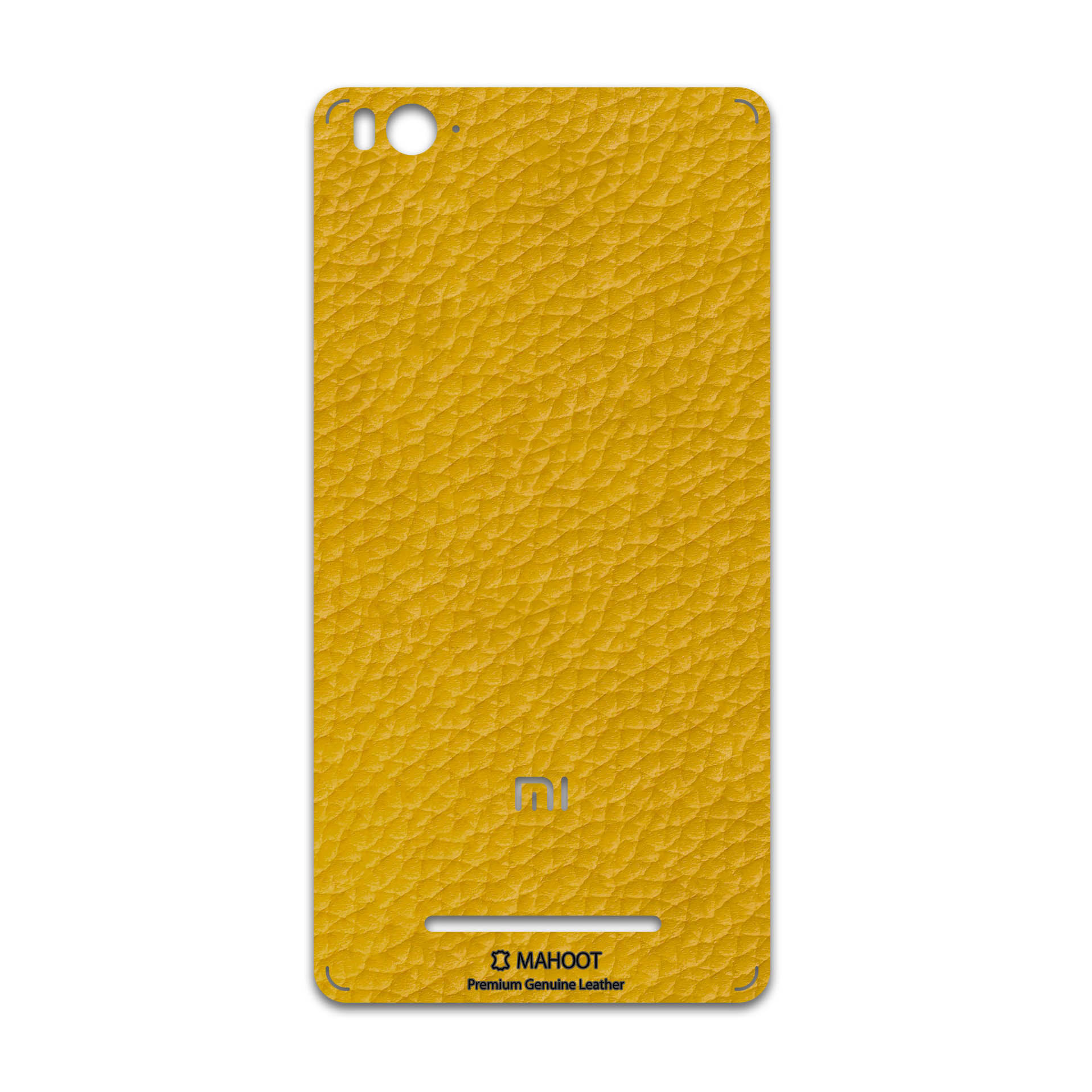 برچسب پوششی ماهوت مدل Mustard-Leather مناسب برای گوشی موبایل شیائومی Mi 4i