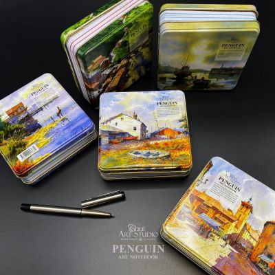 دفتر چند منظوره جلد فلزی پنگوئن خشتی کوچک (جیحون)