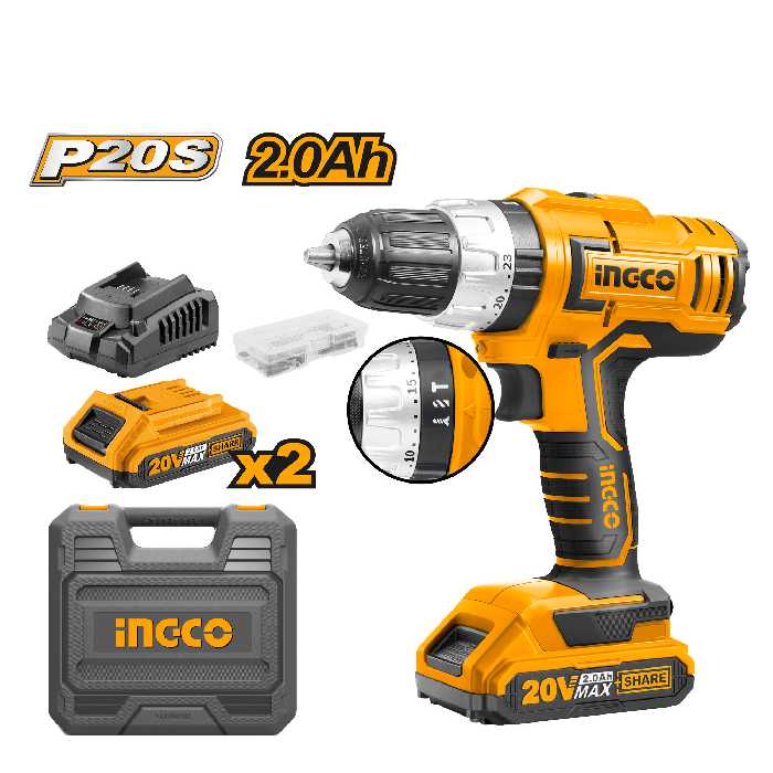 دریل پیچ گوشتی چکشی شارژی اینکو مدل CIDLI20031