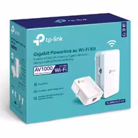 پاورلاین TP LINK TL-WPA7517 KIT AV1000 Gigabit Powerline ac Wi-Fi Kit تکنو لینک 148