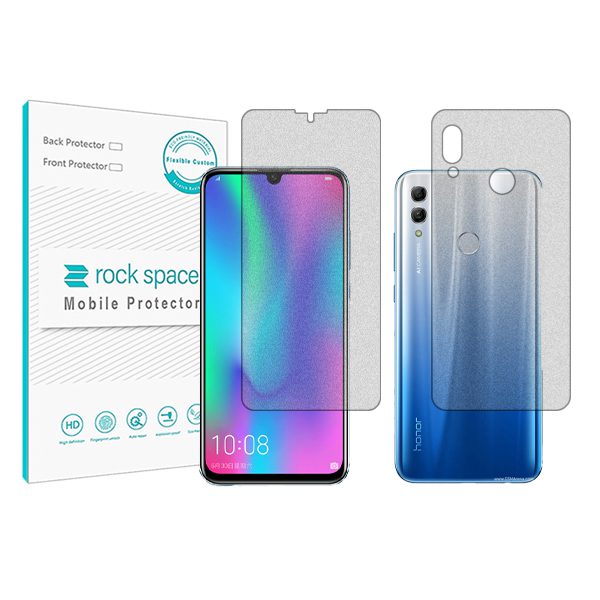 گلس صفحه نمایش و پشت گوشی آنر 10 Lite مدل نانو هیدروژل مات برند راک اسپیس کد 61S-6337S