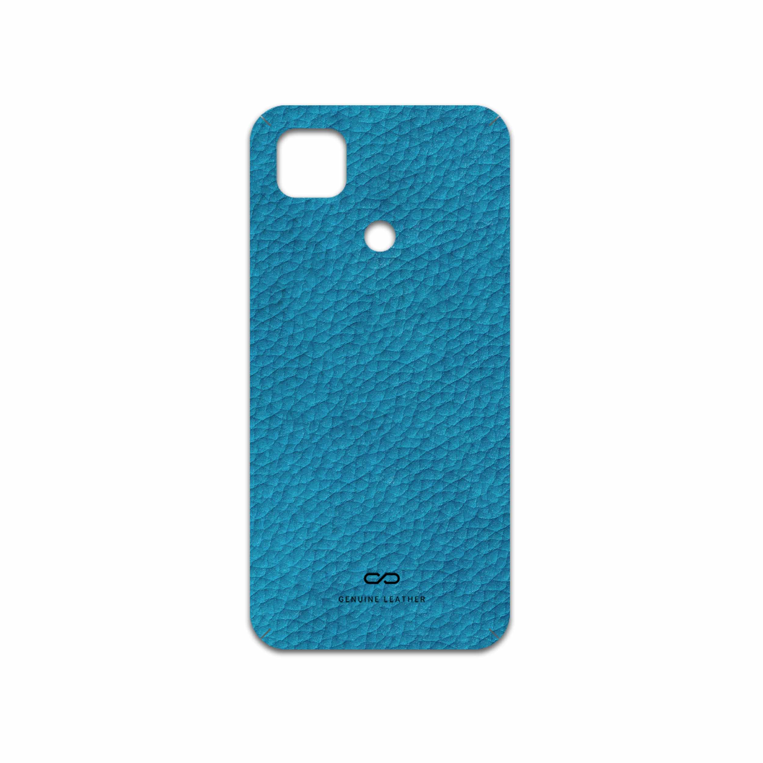 برچسب پوششی ماهوت مدل Blue-Leather مناسب برای گوشی موبایل شیائومی Poco C31
