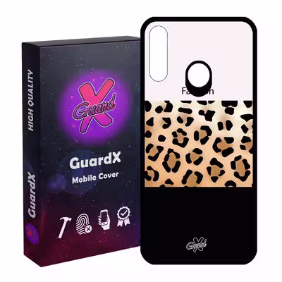 کاور گارد ایکس طرح پلنگی مدل Glass10395 مناسب برای گوشی موبایل سامسونگ Galaxy A20s