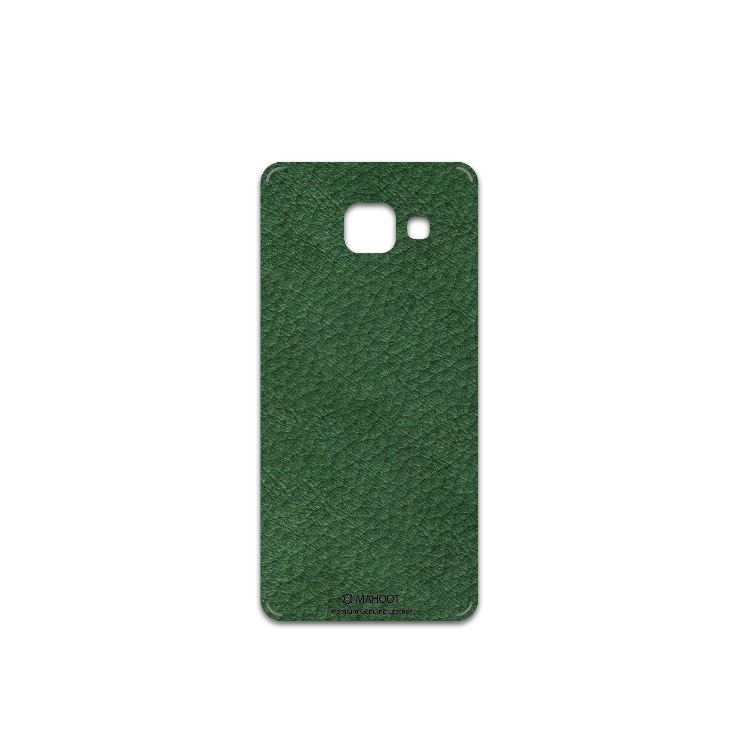 برچسب پوششی ماهوت مدل Green-Leather مناسب برای گوشی موبایل سامسونگ Galaxy A3 2016