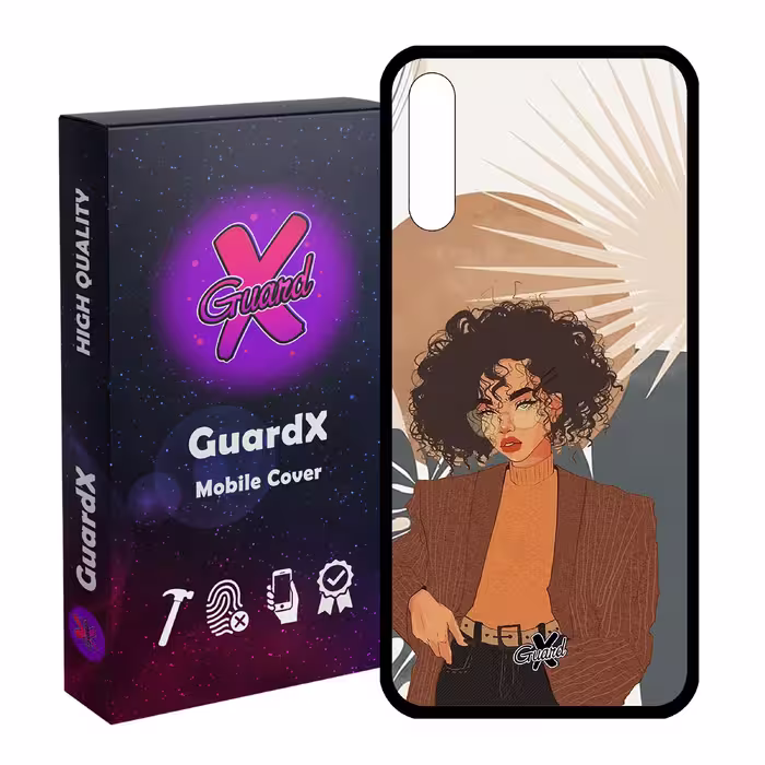 کاور گارد ایکس طرح Girl مدل Glass10369 مناسب برای گوشی موبایل سامسونگ Galaxy A30s / A50 / A50s