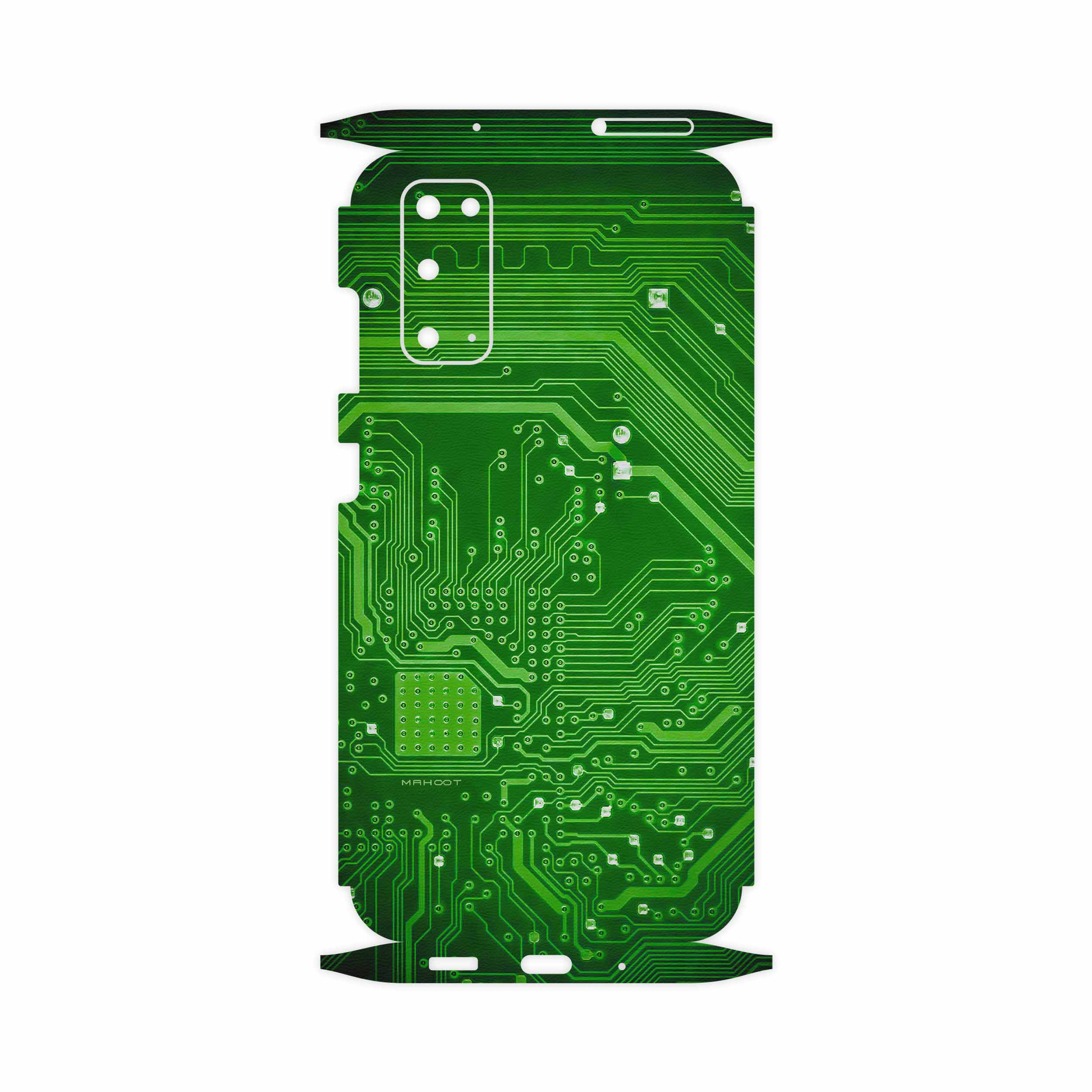 برچسب پوششی ماهوت مدل Green Printed Circuit Board-FullSkin مناسب برای گوشی موبایل سامسونگ Galaxy S20