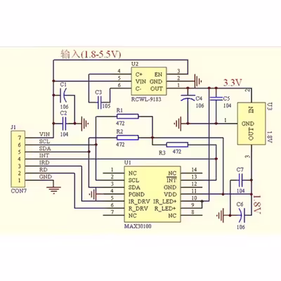 ماژول پالس اکسیمتر مدل MAX30100