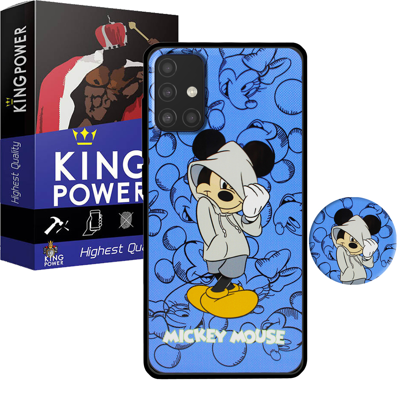 کاور کینگ پاور مدل MIKI 21 مناسب برای گوشی موبایل سامسونگ Galaxy A71 به همراه پایه نگهدارنده